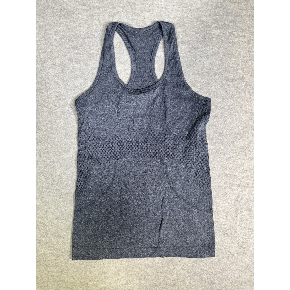 Lululemon Athletica Swiftly Tech Racerback Tank Top Womens 4 Gray Sot Your Goals
